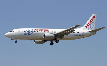 Déroutement cause moteur d'un avion de Air Europa