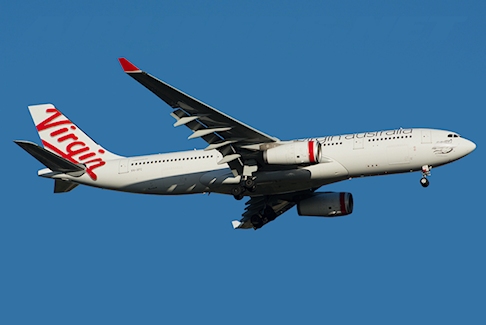 Retour cause passager violent d'un avion de Virgin Australia