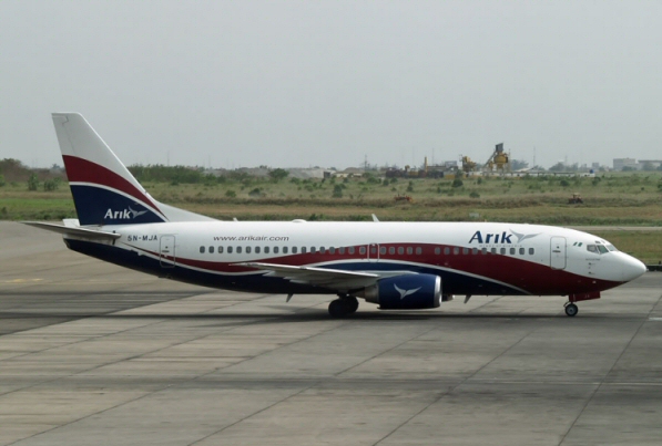 Retour cause choc aviaire d'un avion de Arik Air