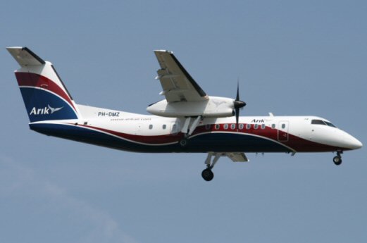 Urgence cause fumée en cabine d'un avion de Arik Air