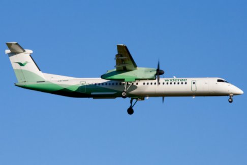 Retour cause problème de carburant d'un avion de Wideroe