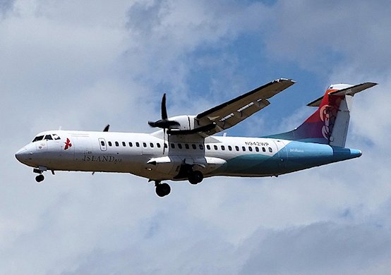 Problème de train au poser d'un avion de Island Air