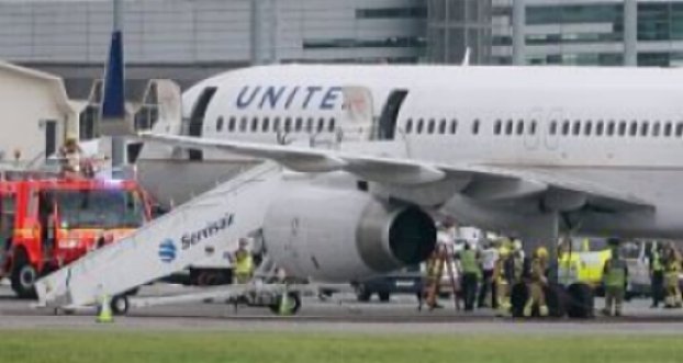 Déroutement cause odeur de fumée d'un avion de United