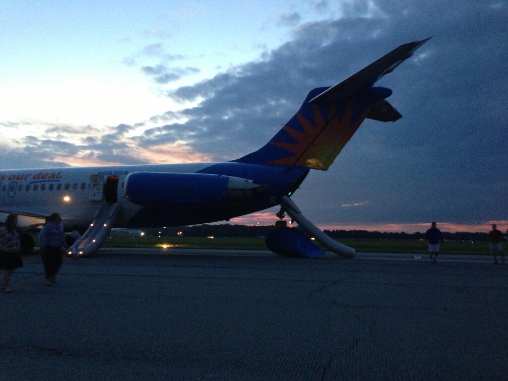 Alarme incendie dans un avion de Allegiant Air