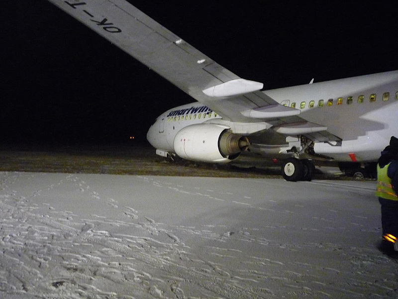 Sortie de piste sans gravité d'un avion de Travel Service