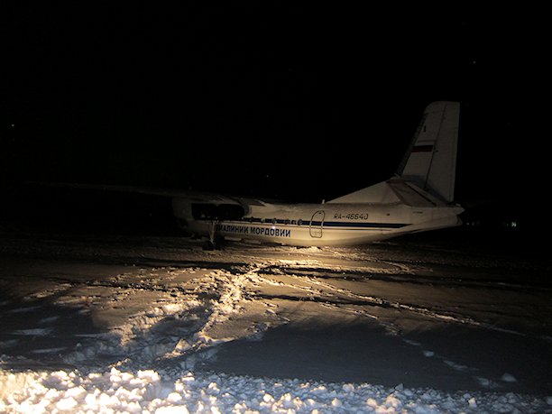 Un avion de Avialinii Mordovii sort de piste au poser