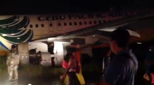 Sortie de piste d'un avion de Cebu Pacific Air