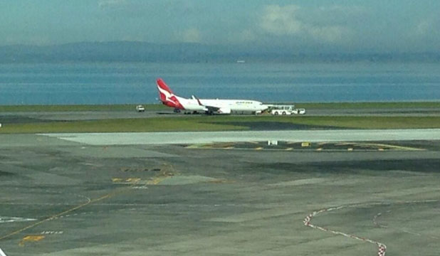 Problème de freins au roulage d'un avion de Qantas