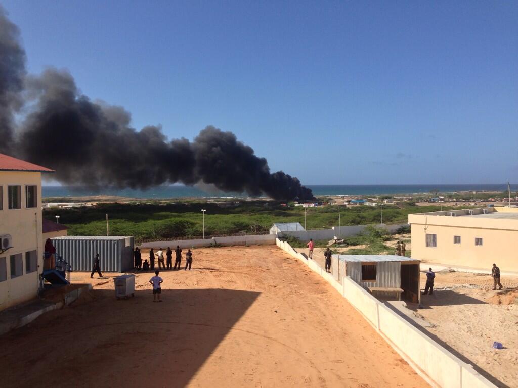 Crash d'un avion militaire à Mogadiscio (Somalie)