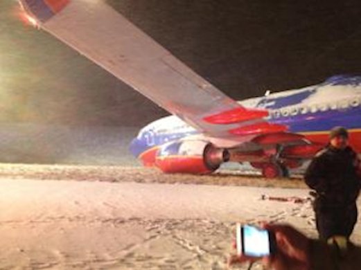Sortie de taxiway d'un avion de Southwest Airlines