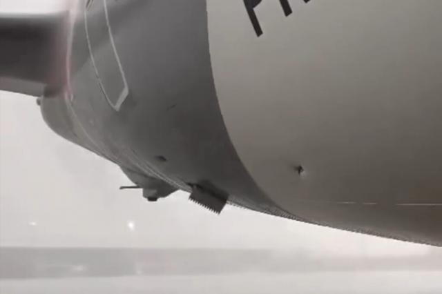 Un avion de GOL heurté par un container à cause du vent