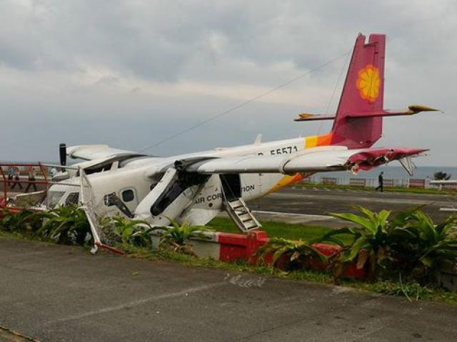 Sortie de piste à l'atterrissage d'un avion de Daily Air