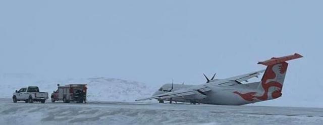 Sortie de piste à l'atterrissage d'un avion de Air Inuit