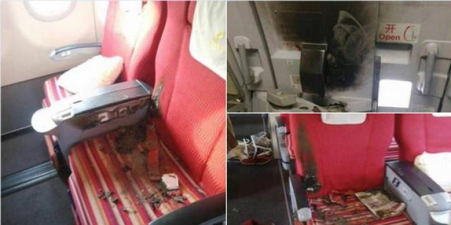 Le passager d'un avion de Shenzhen Airlines met le feu