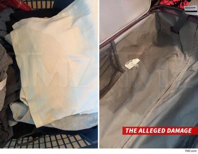 Une femme prétend que des employés ont uriné dans sa valise