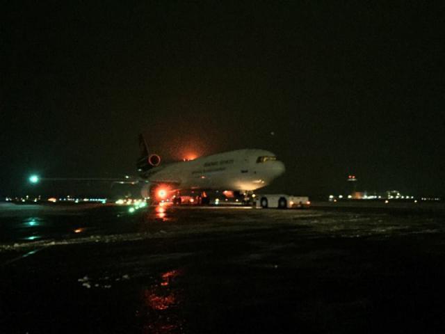 Sortie de piste à l'atterrissage d'un avion de UPS Airlines