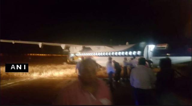 Sortie de piste à l'atterrissage d'un avion de Jet Airways