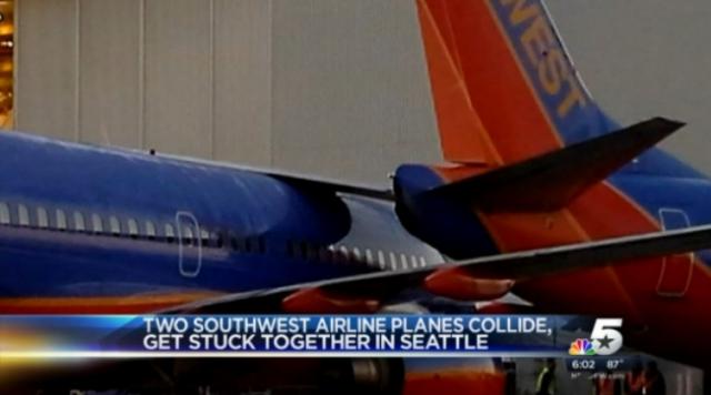 Deux avions de Southwest Airlines se heurtent au parking