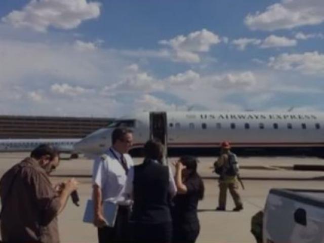 Évacuation cause fumée d'un avion de US Airways