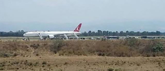 Déroutement cause alerte à la bombe d'un avion de Turkish