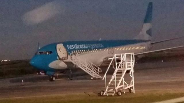 Déroutement problème moteur d'un avion de Aerolineas