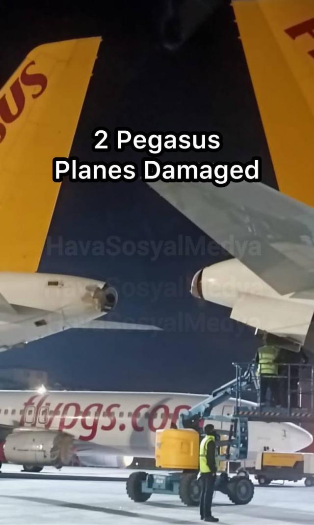 Deux avions de Pegasus Airlines se heurtent au sol