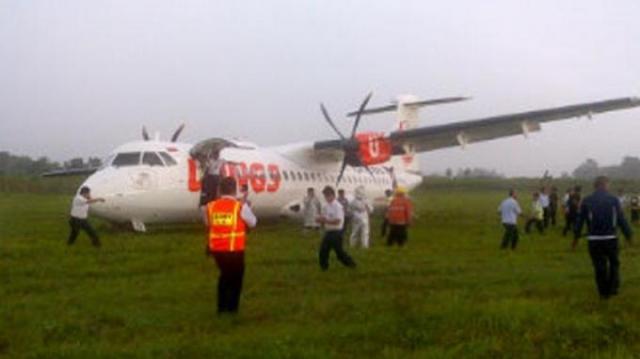 Sortie de piste à l'atterrissage d'un avion de Wings Air