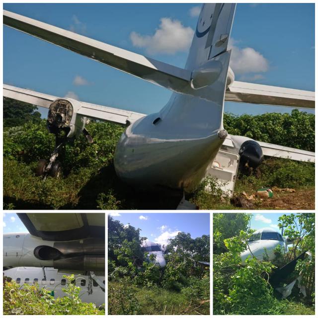 Sortie de piste d'un avion de R'Komor aux Comores