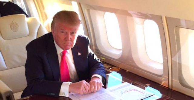 Atterrissage d'urgence de l'avion de Donald Trump