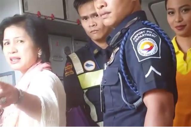 Une actrice violente débarquée d'un avion de Cebu Pacific