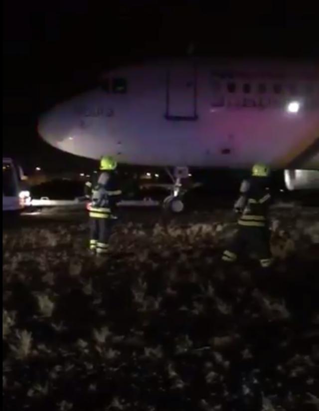 Sortie de piste à l'atterrissage d'un avion de Nesma