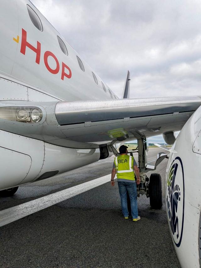 Urgence problème de train d'atterrissage d'un avion de Air France