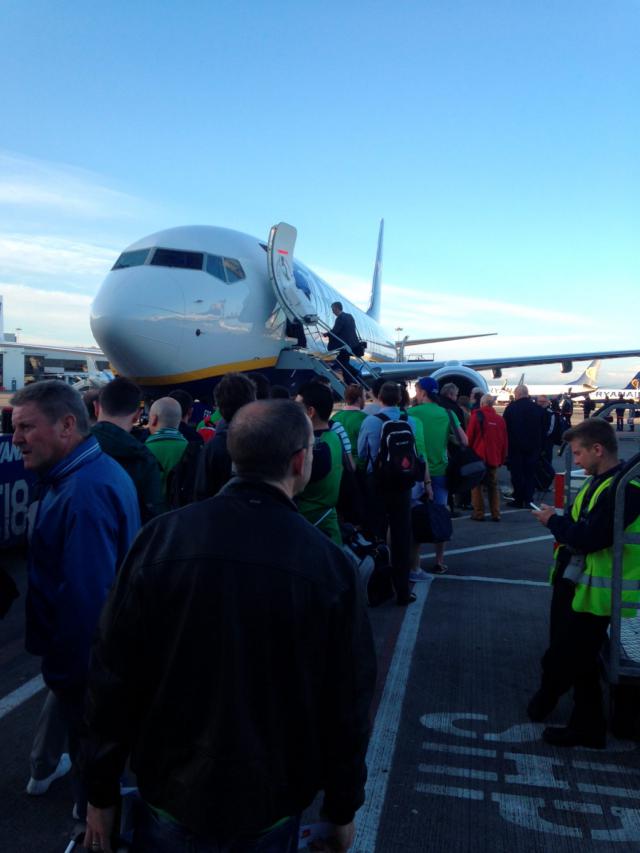Interruption de décollage d'un avion de Ryanair