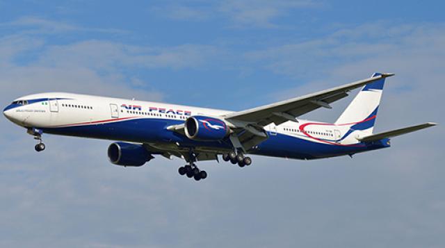 Urgence cause problème moteur d'un avion de Air Peace