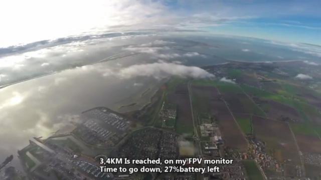 Un drone atteint les 11.000 pieds au-dessus de l'Europe