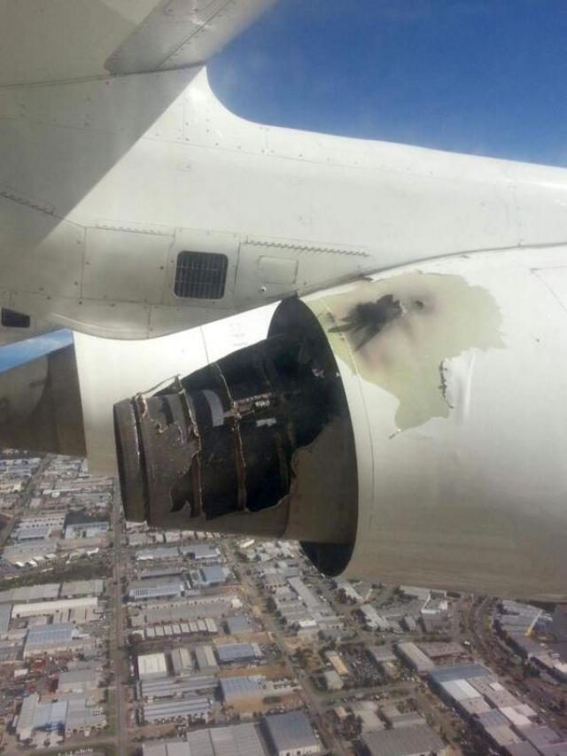 Explosion sur le réacteur d'un avion de Cobham Aviation