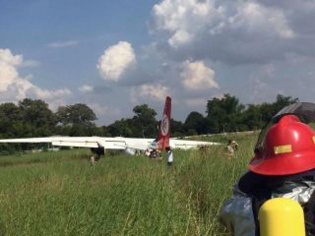 Sortie de piste à l'atterrissage d'un avion de Lao Skyway