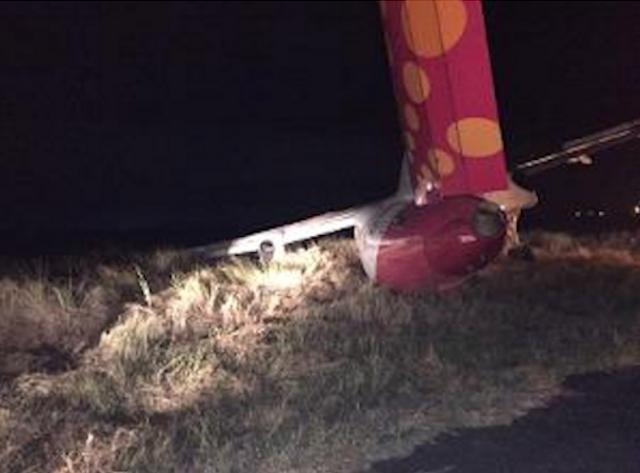Violente sortie de piste d'un avion de SpiceJet au poser