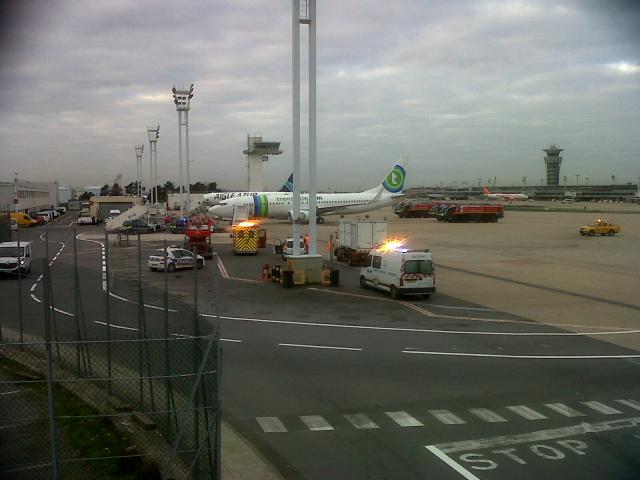 Retour cause fuite et fumée d'un avion de Transavia