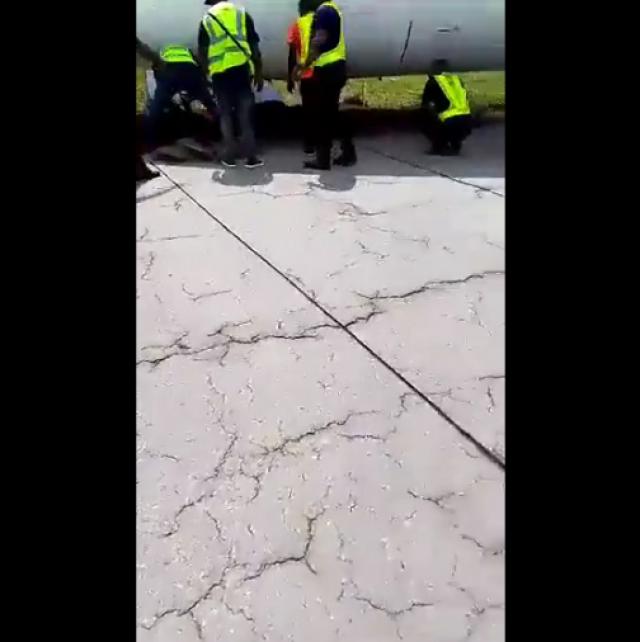Sortie de piste à l'atterrissage d'un avion de Aero Contractors