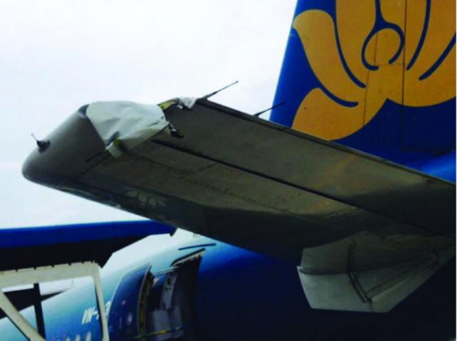 Un avion de Vietnam Airlines mystérieusement abîmé au sol