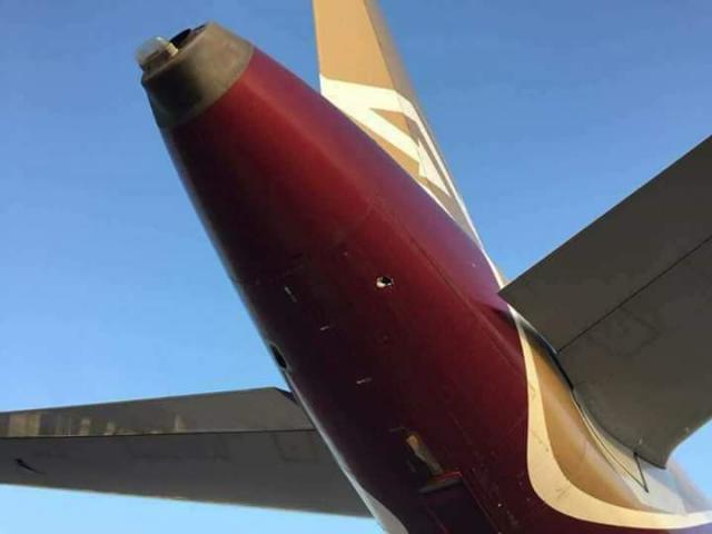 Un Airbus 320 de Libyan Airline atteint par des éclats de mortier