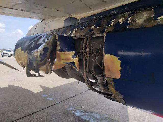 Retour cause explosion moteur d'un avion de Venezolana