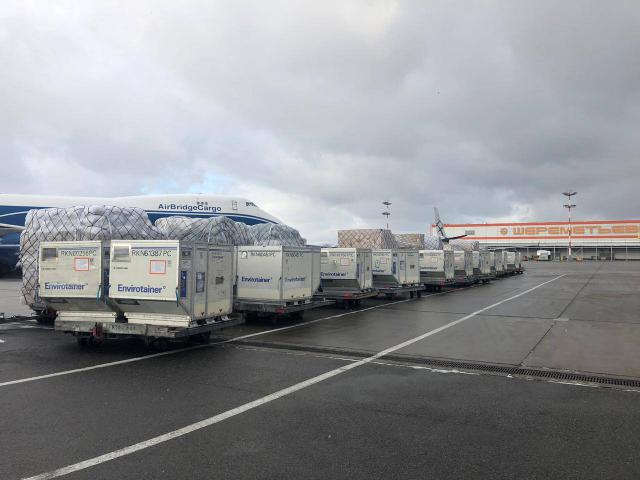 Un avion de Aeroflot ingère une bâche de protection au roulage