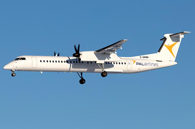 Fissure de pare-brise sur un avion de PAL Airlines