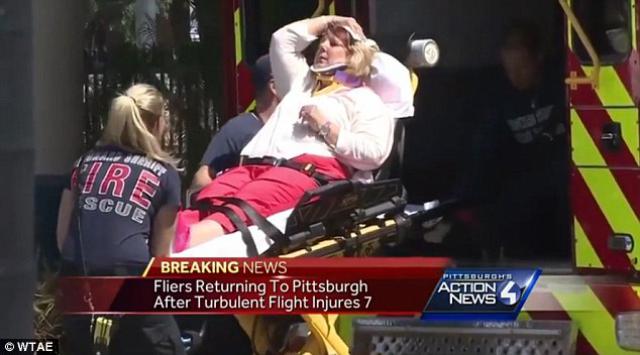 Blessés cause turbulences dans un avion de Allegiant