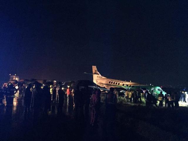 Sortie de piste à l'atterrissage d'un avion de Yeti Airlines