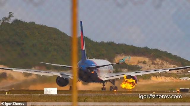 Interruption de décollage cause feu moteur d'un avion de Azur Air