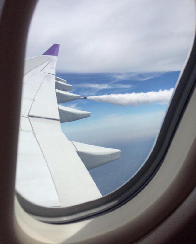 Demi-tour cause hydraulique d'un avion de Thai Airways