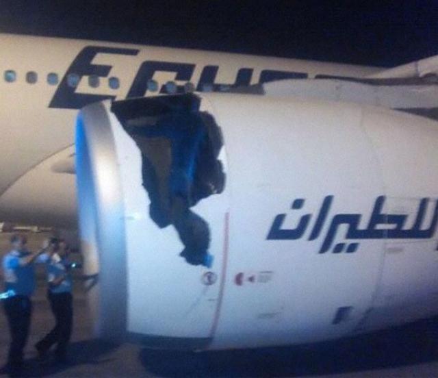 Interruption de décollage cause moteur d'un avion EgyptAir